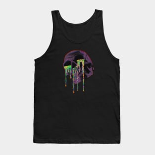 Drippy Skull Art Tank Top